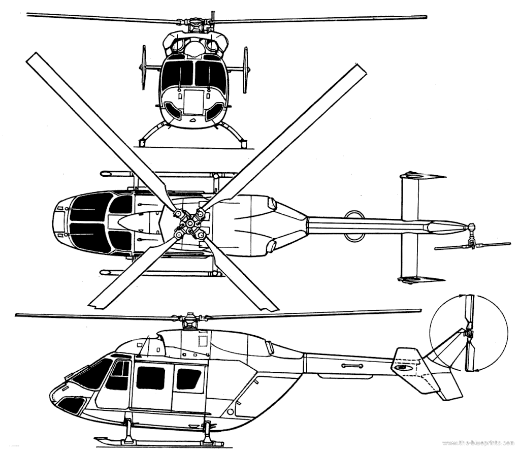 MBB-Kawasaki BK117 B-2 helicopter lycoming oil system diagram 